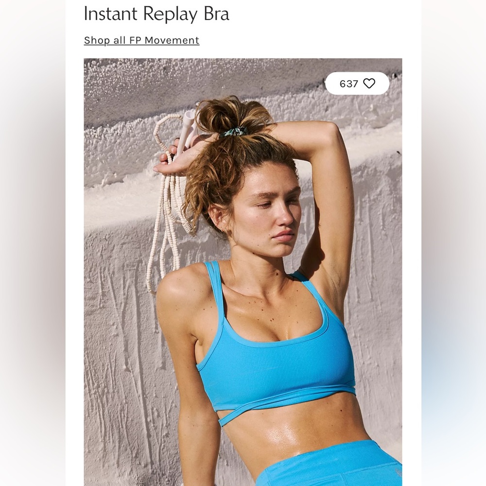 NWT Free People Movement Instant Replay Bra XS